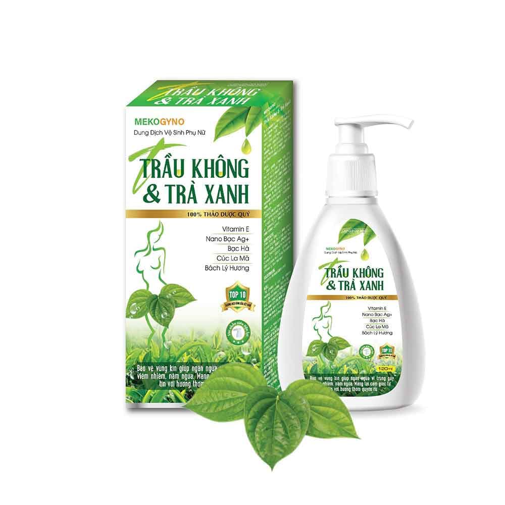 Dung Dịch Vspn Mekogyno Trầu Không Trà xanh (Có vòi) (Chai/K60c) Dung Dịch Vspn Mekogyno Trầu Không Trà xanh (Có vòi) (Chai/K60c)