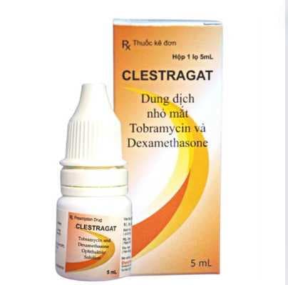 Thuốc nhỏ mắt Clestragat Tobramycin/ Dexamethason Thuốc nhỏ mắt Clestragat Tobramycin/ Dexamethason