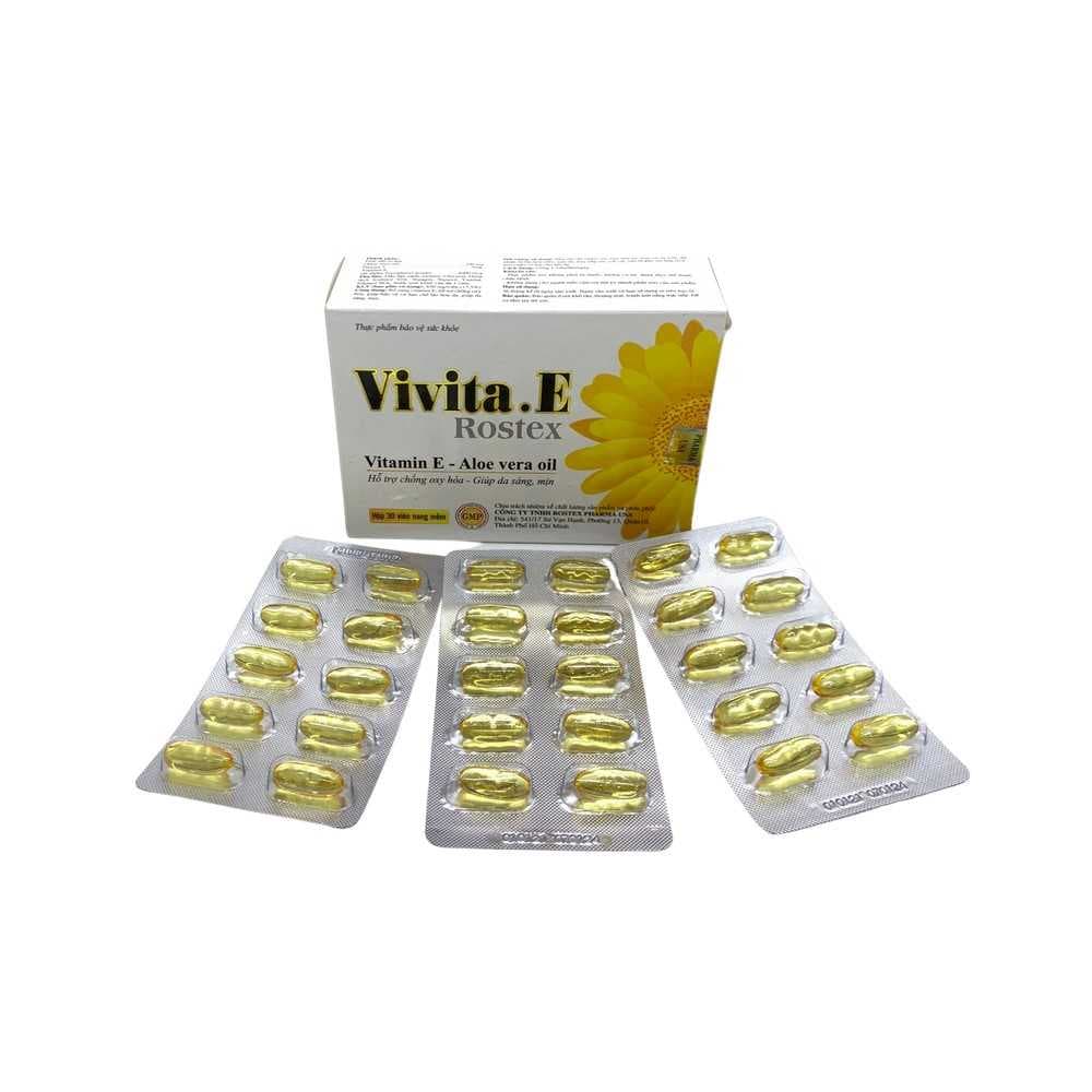 Viên uống đẹp da Vivita E Rostex (Hộp Trắng) Viên uống đẹp da Vivita E Rostex (Hộp Trắng)